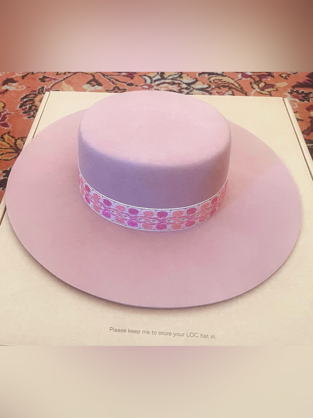 Brand New Lack of Color Floral Fedora Hat - Picture 9 of 15